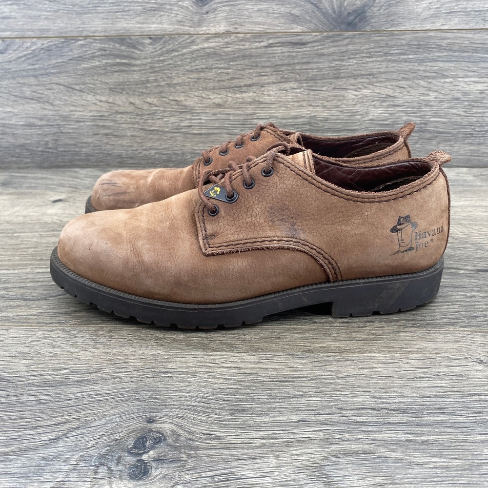 Havana Joe Oxford Shoes Mens Size 38 Brown Leather Lace Up Spain 1404-B